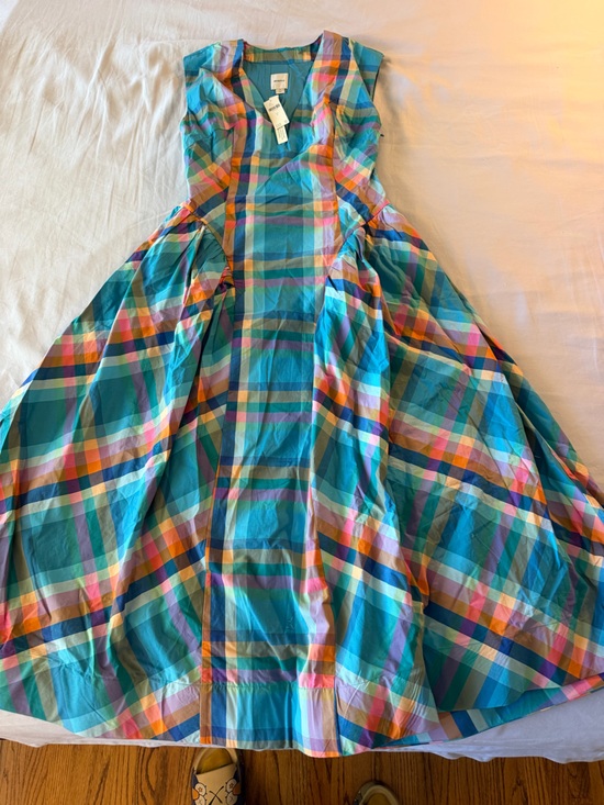 Anthropologie Dresses & Skirts - Anthropologie Multicolor Plaid Maxi Dress